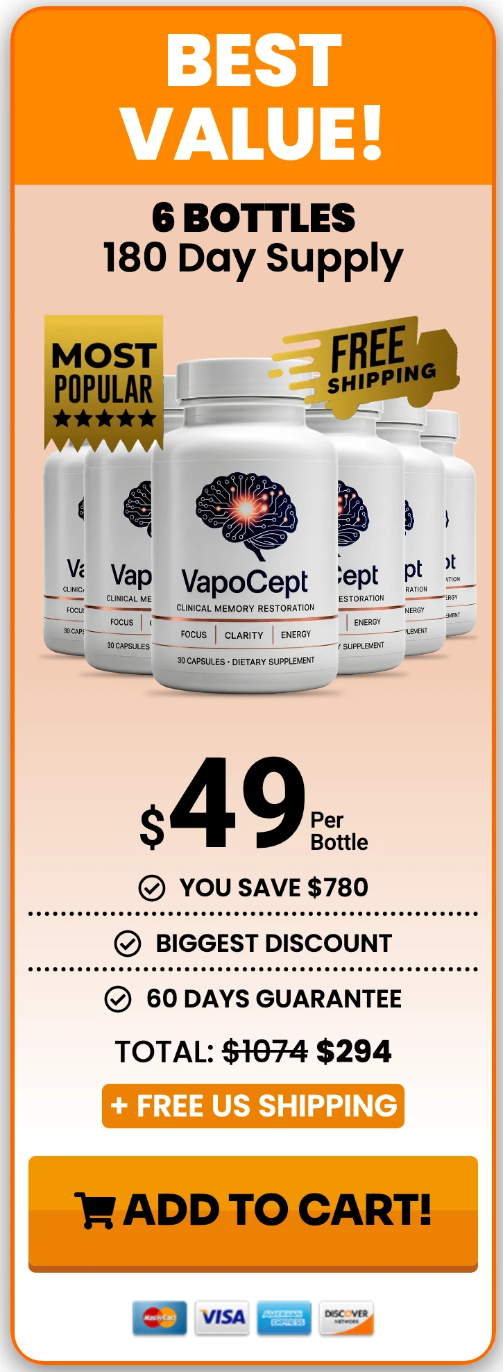 VapoCept 6 bottles